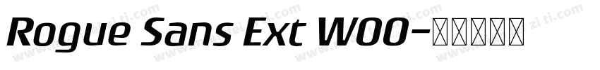 Rogue Sans Ext W00字体转换